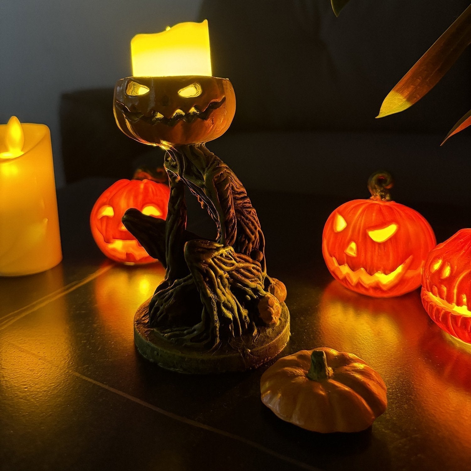 Spooktacular Pumpkin Decoration for Halloween Festivities