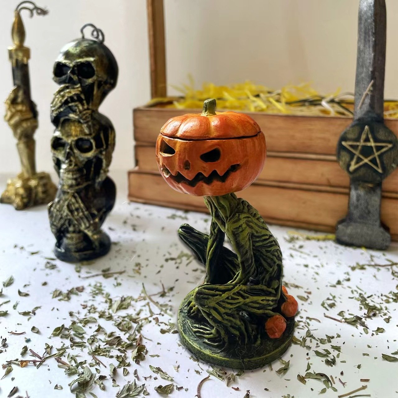 Spooktacular Pumpkin Decoration for Halloween Festivities