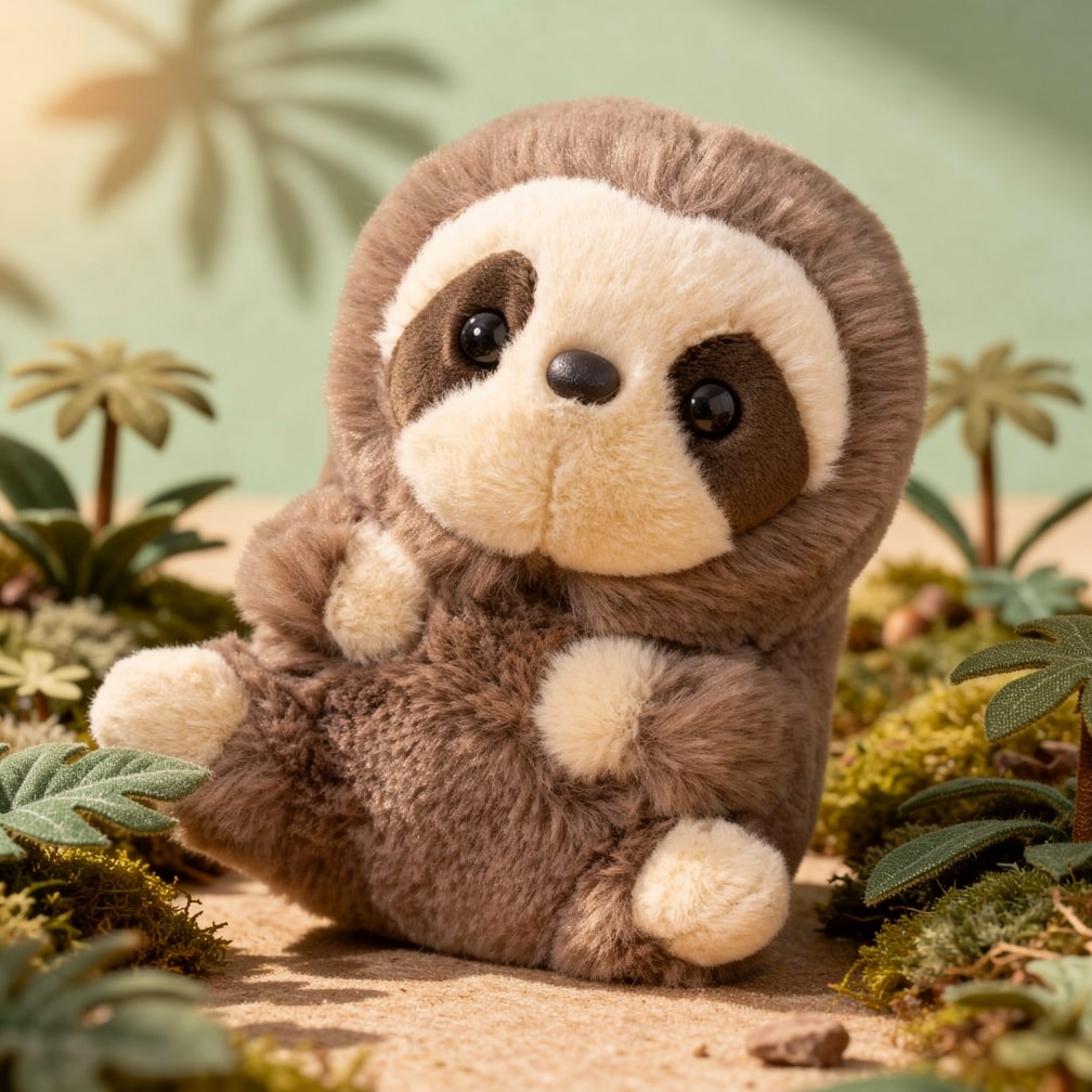 Cuddle Companion for Babies | Adorable Mini Sloth Plush Toy
