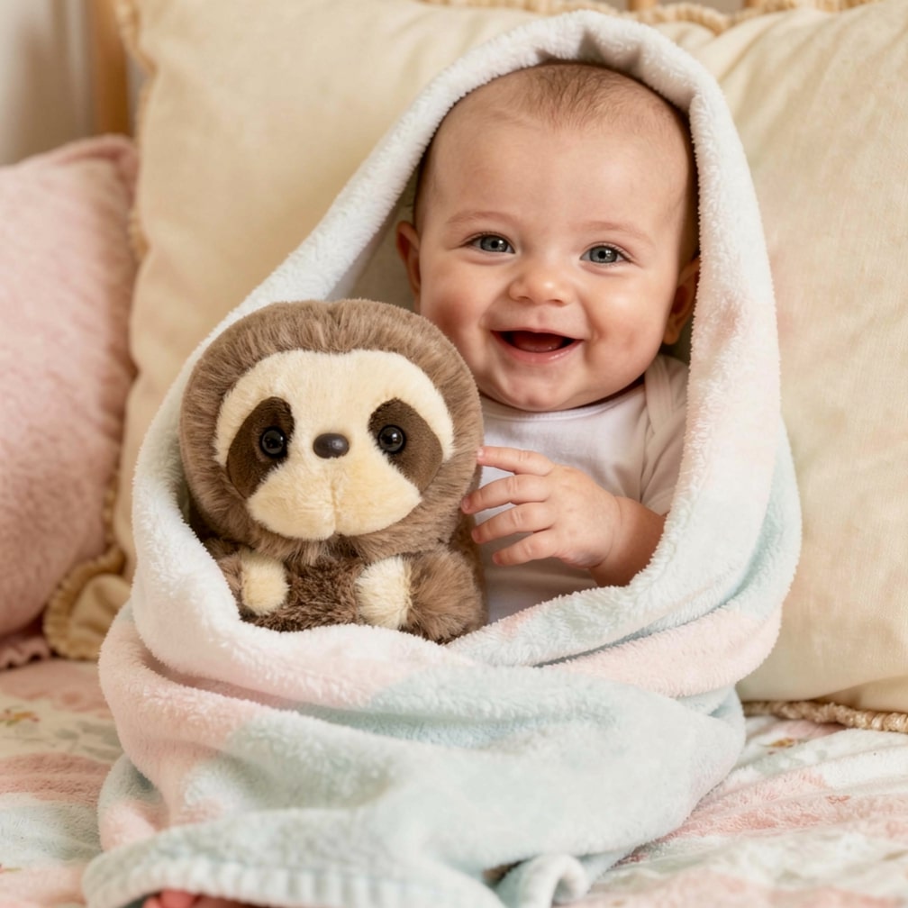 Cuddle Companion for Babies | Adorable Mini Sloth Plush Toy