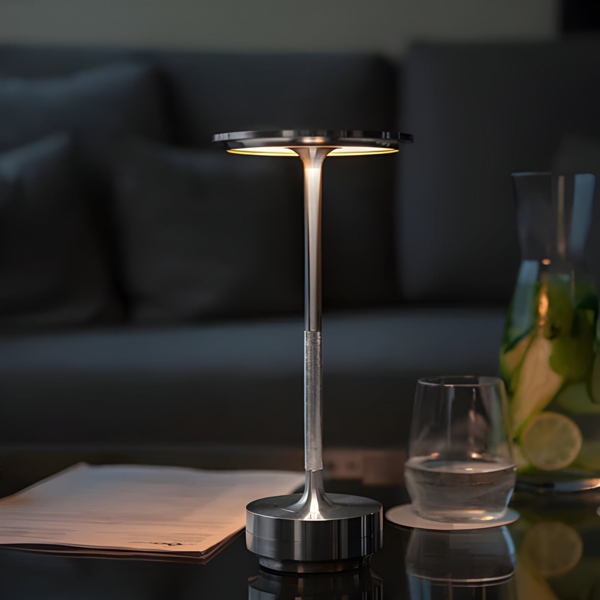 Portable Rechargeable LED Lamp for Stylish Spaces