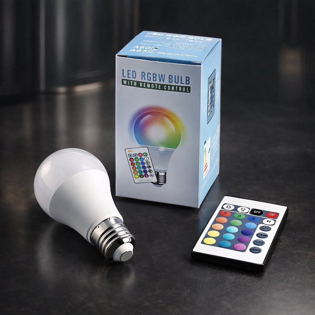 Colorful E27 LED Light Bulb with Remote Control
