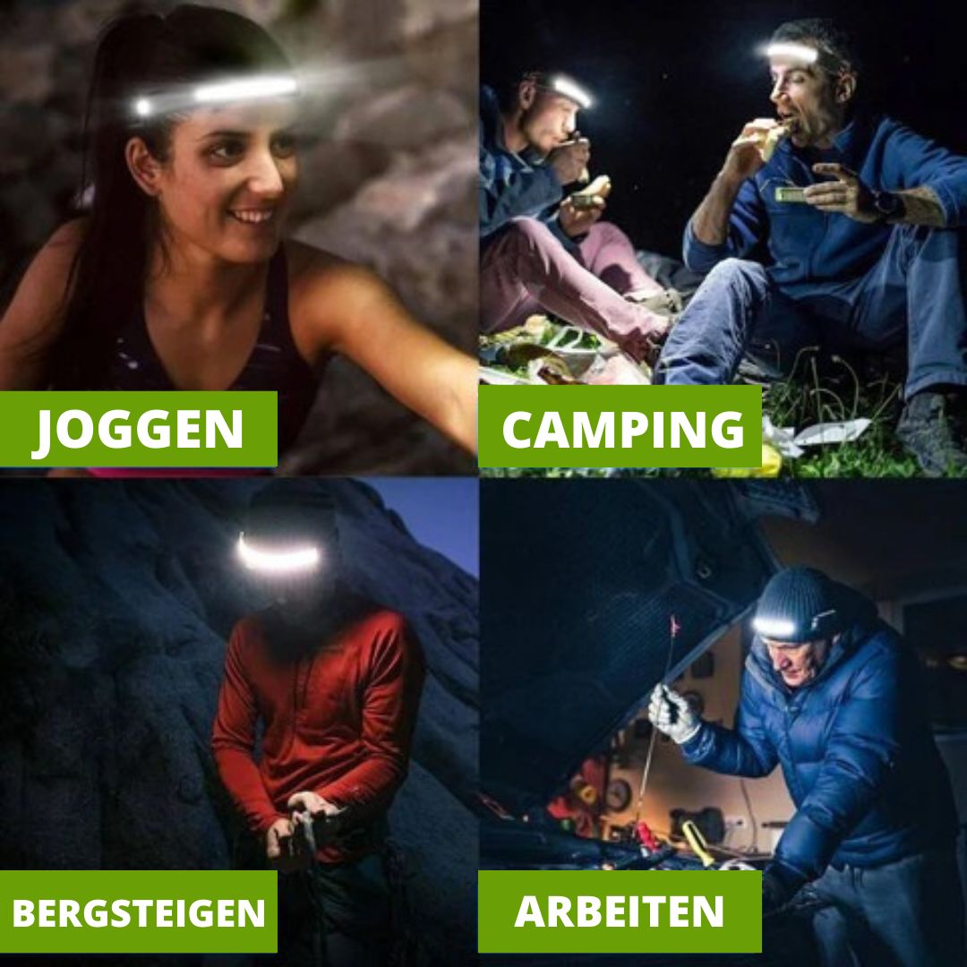 Rechargeable LED Headlamp with Motion Sensor | BrightBeam