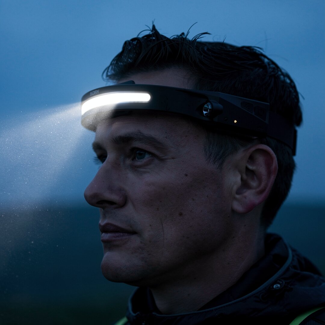 Rechargeable LED Headlamp with Motion Sensor | BrightBeam