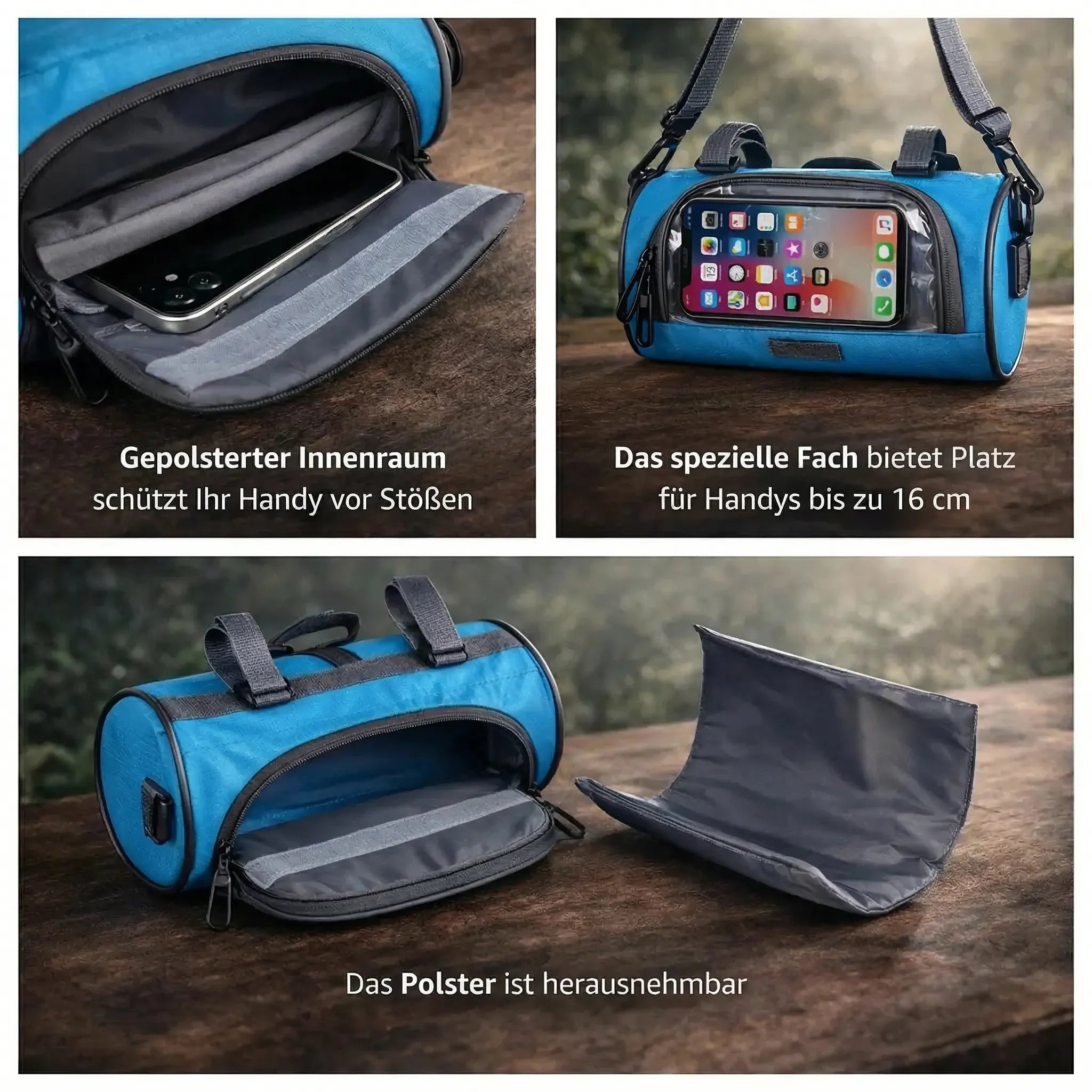 Handlebar Bag for Bicycles | Waterproof Design with Touchscreen