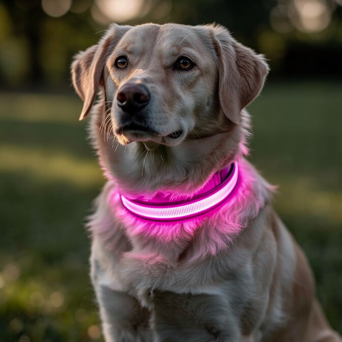Illuminate Your Dog's Safety with the BrightBark LED Collar