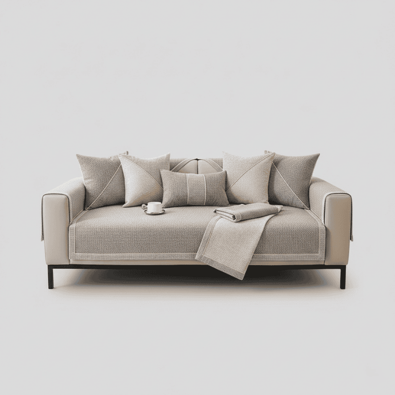 Year-Round Comfort with Our Non-Slip Cotton-Linen Sofa Cover
