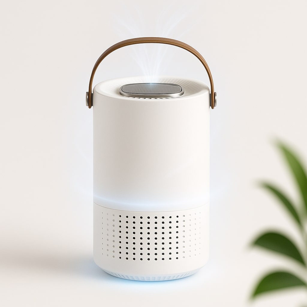 Compact Air Purifier with HEPA Filter for Home & Travel