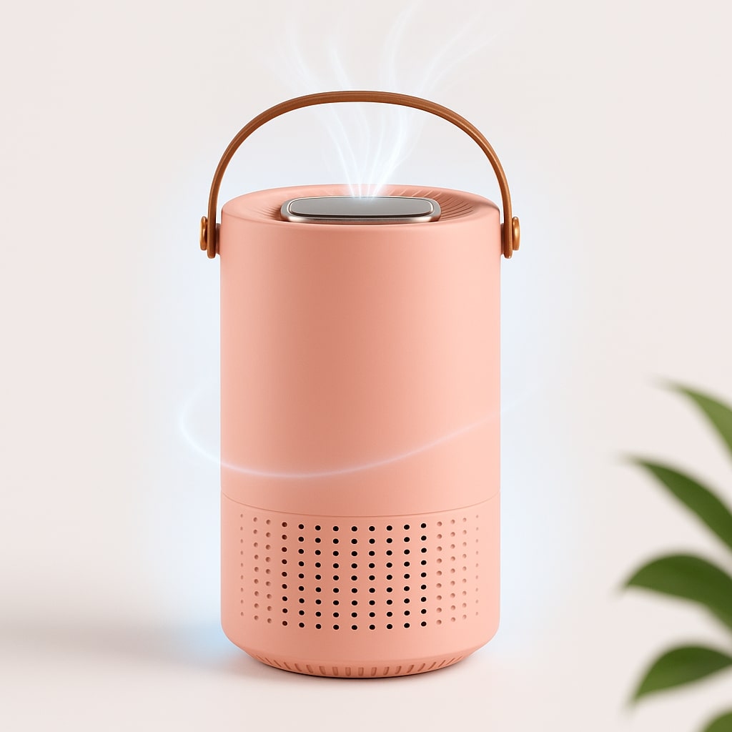 Compact Air Purifier with HEPA Filter for Home & Travel