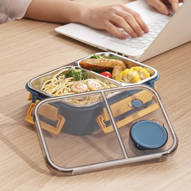 SmartSeal Meal Container | Stainless Steel Lunchbox with Dividers