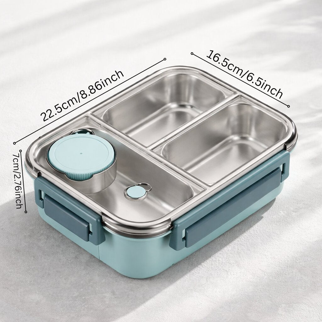 SmartSeal Meal Container | Stainless Steel Lunchbox with Dividers