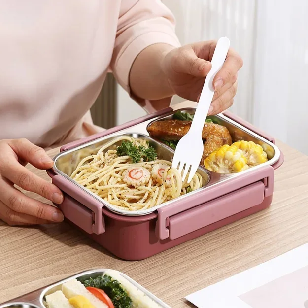 SmartSeal Meal Container | Stainless Steel Lunchbox with Dividers