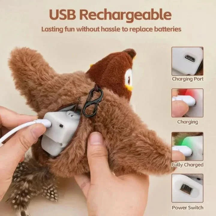 Engaging Plush Companion for Playful Felines