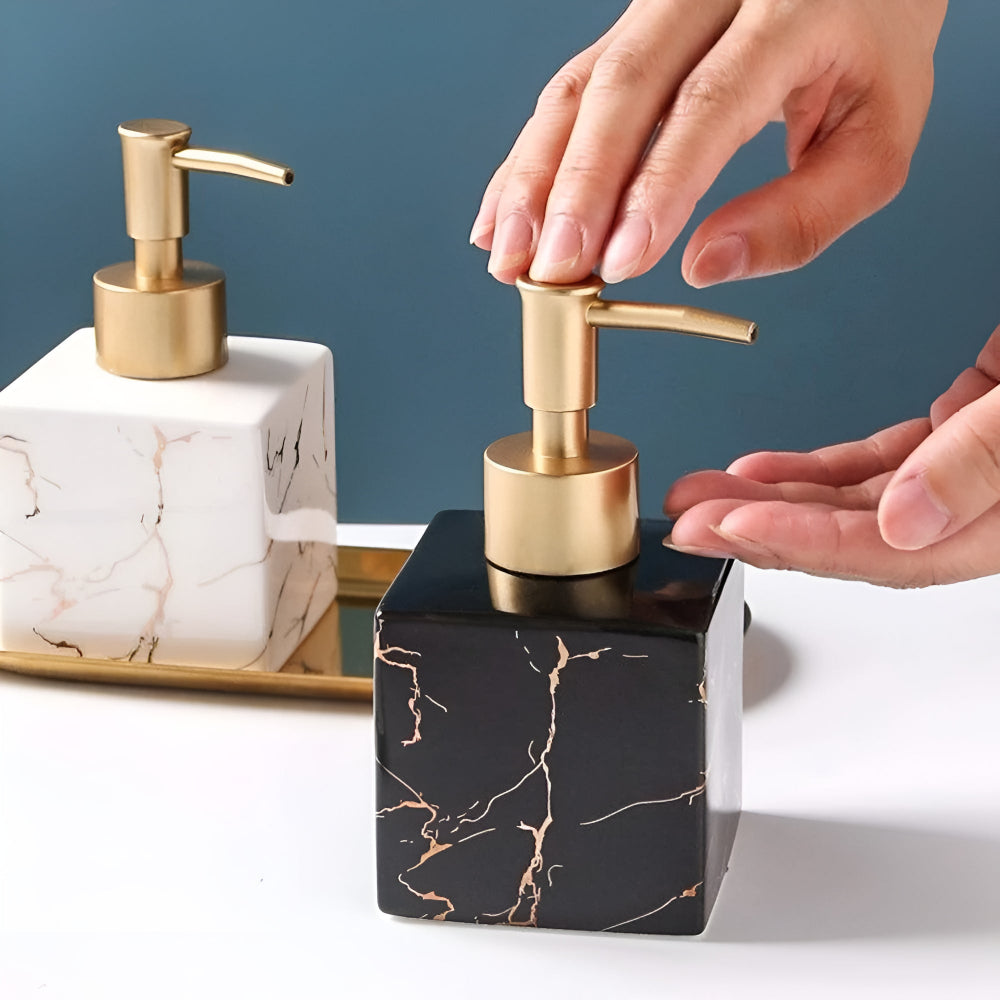 Elegant Marble Soap Dispenser for Kitchen and Bathroom