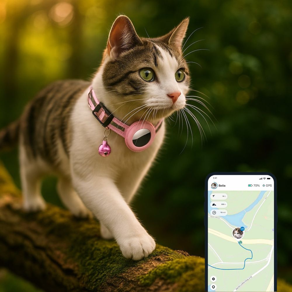 Smart Cat Collar with GPS Tracker & Bell | PetSecure