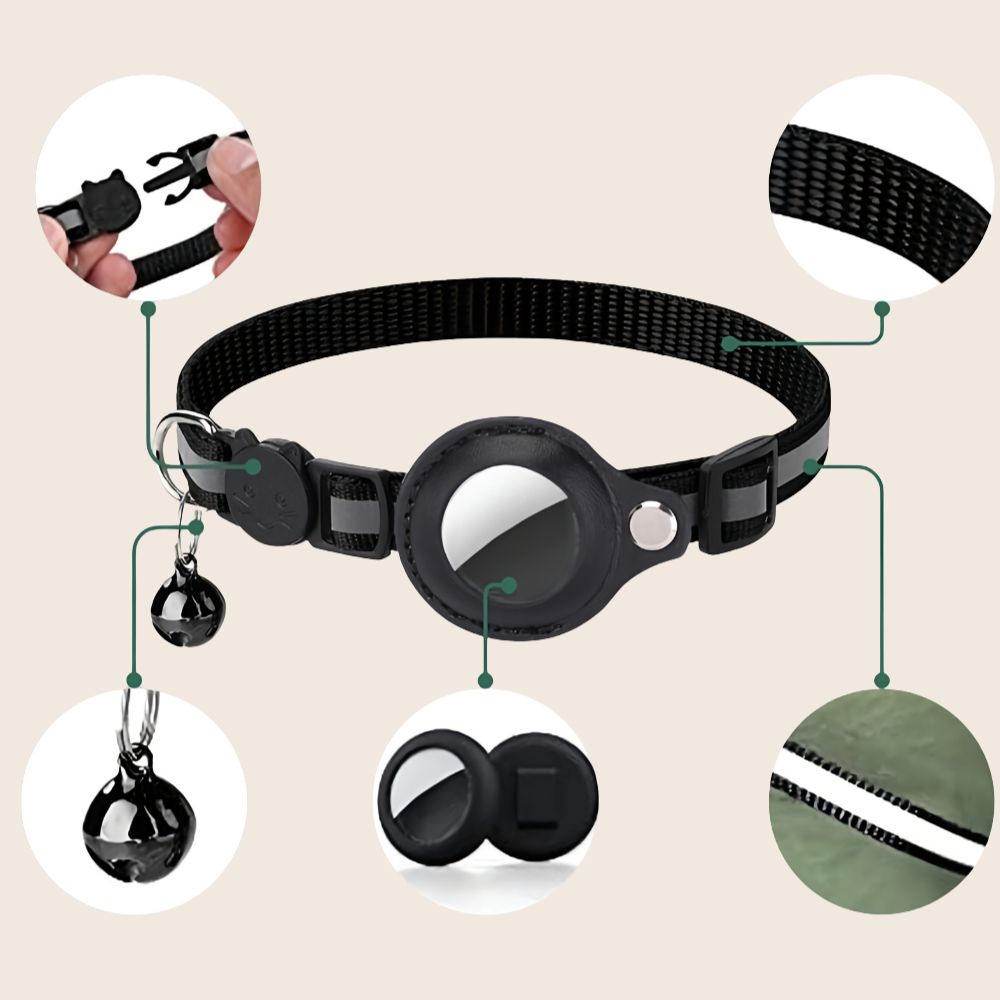 Smart Cat Collar with GPS Tracker & Bell | PetSecure