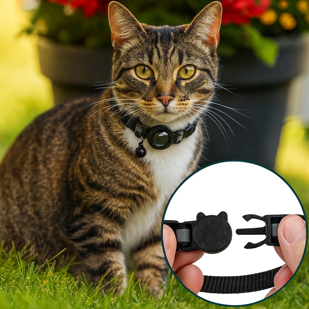 Smart Cat Collar with GPS Tracker & Bell | PetSecure