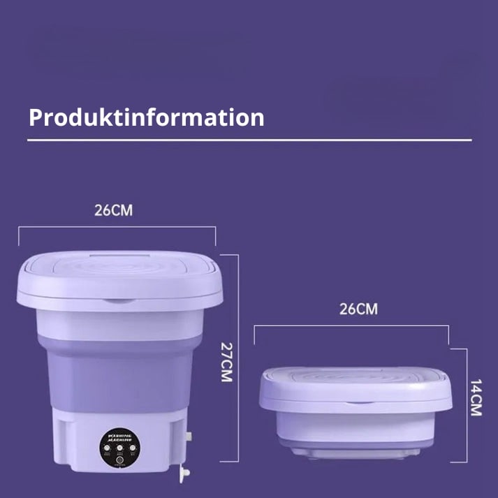 Compact Travel Washing Machine for Effortless Laundry