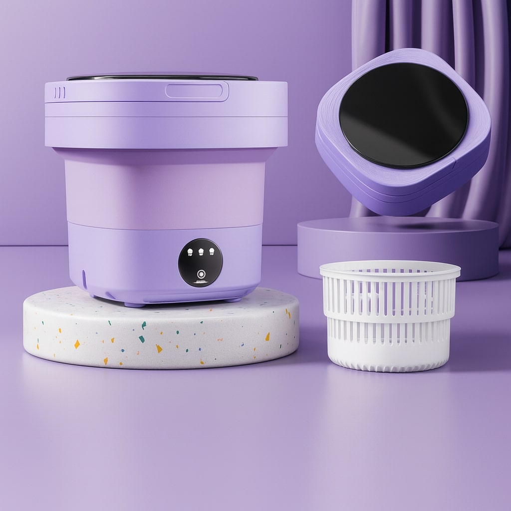 Compact Travel Washing Machine for Effortless Laundry