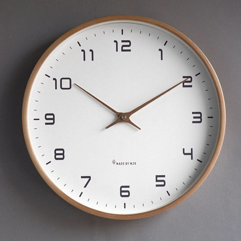 Tranquil Timekeeper – Stylish Silent Wood Wall Clock