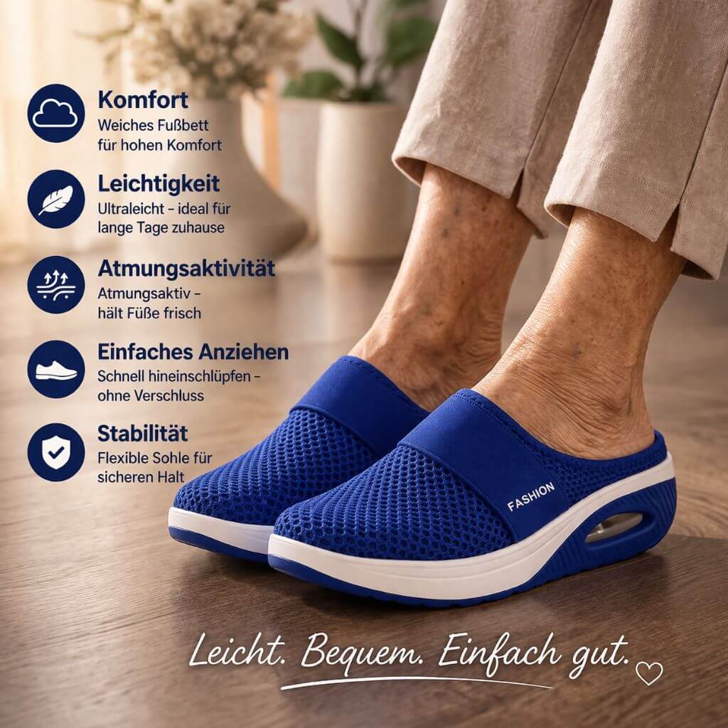 Comfort Slip-On Slippers | Extra Wide Shoes for Home