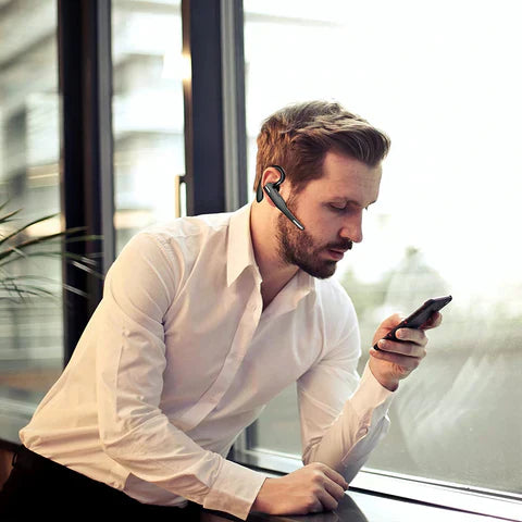 Wireless Bluetooth Headset with Dual Microphone & Noise Reduction