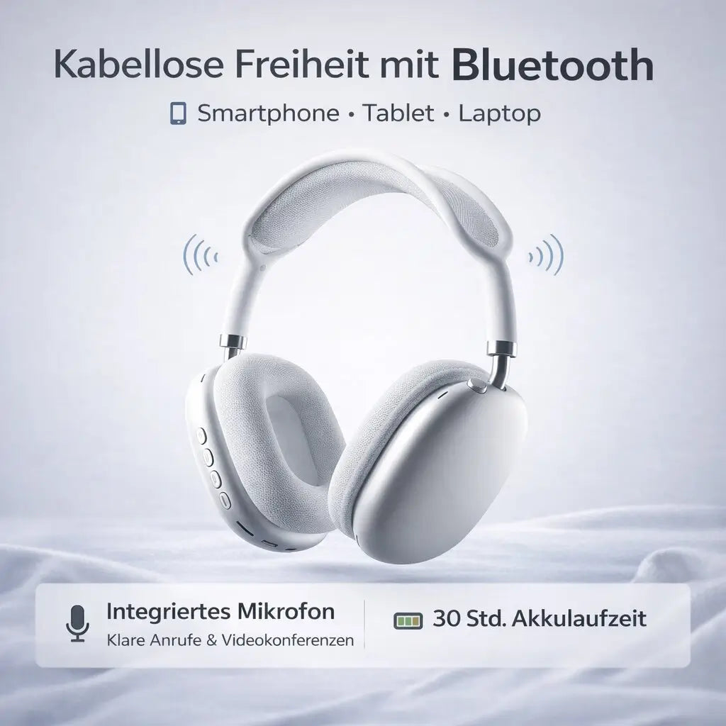 Wireless Over-Ear Headphones with Superior Noise Isolation
