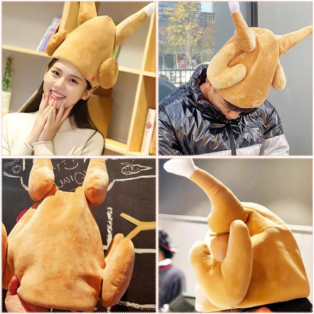 Quirky Turkey Hat | Fun Party Headgear with Music & Motion