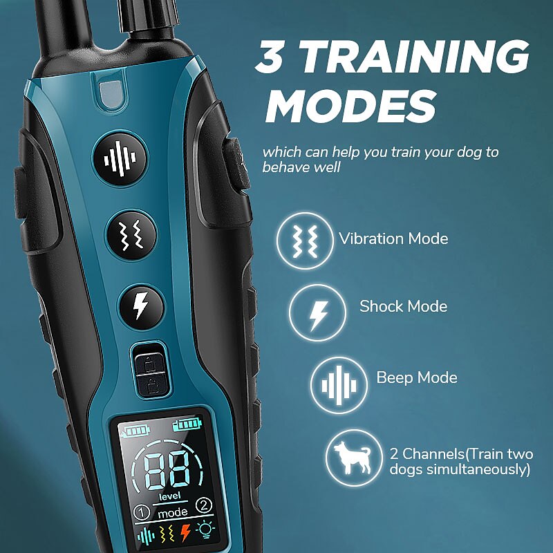 Pro Dog Training Collar with 2000-Metre Control Distance