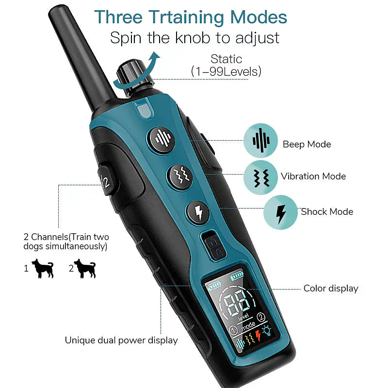 Pro Dog Training Collar with 2000-Metre Control Distance