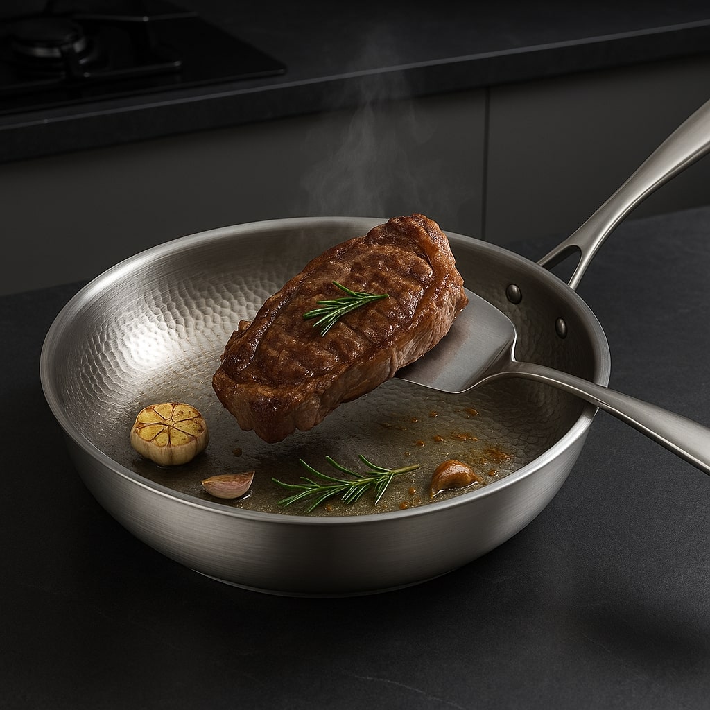 Versatile Titan Frying Pan for All Heat Sources
