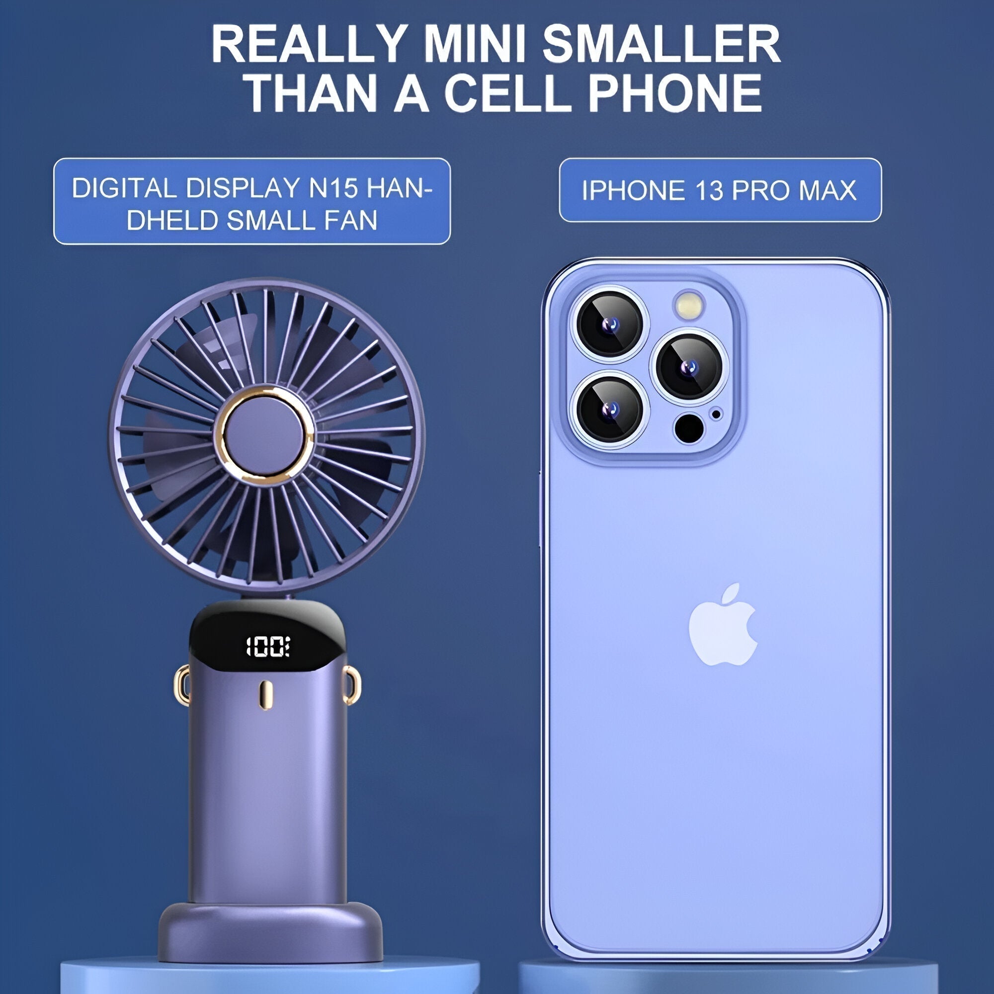 Portable Rechargeable Mini Fan for On-the-Go Cooling