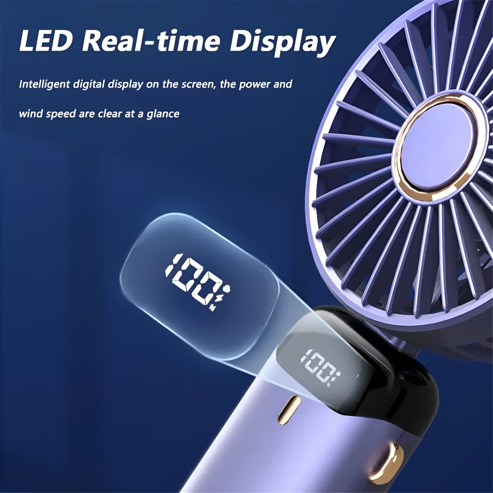 Compact USB Rechargeable Handheld Cooling Fan