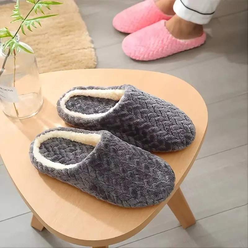 Cozy Comfort Slippers for All | Plush-Lined Footwear