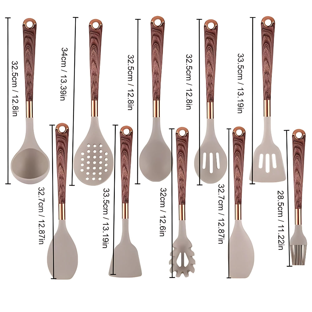 Ultimate Silicone Kitchen Tool Set | 10 Essential Utensils