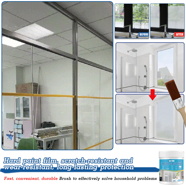 Frosted Glass Paint for Enhanced Privacy | CrystalClear Coat
