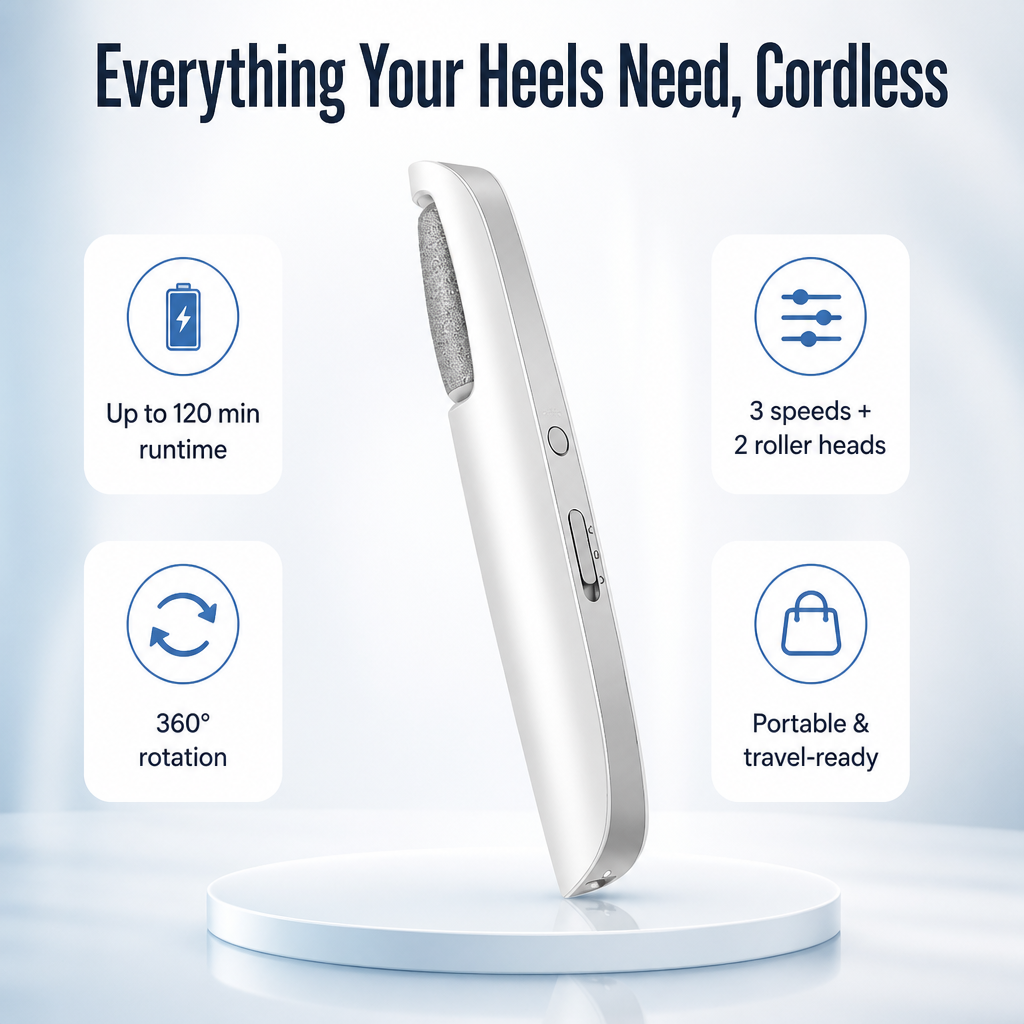 VelvetTouch™ — Grind Away Cracked Heels for Soft Feet in Minutes