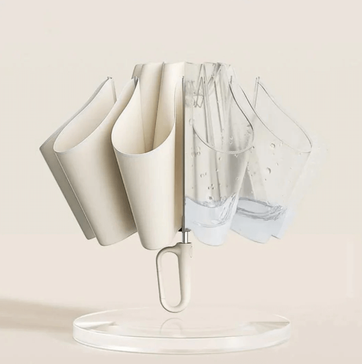 Wind-Resistant Umbrella with Reflective Features