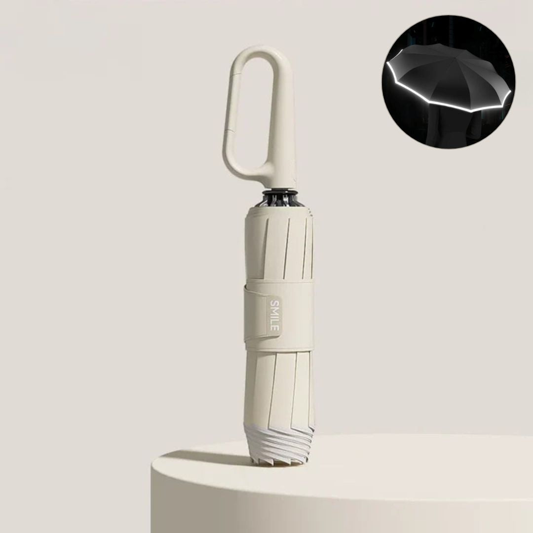 Wind-Resistant Umbrella with Reflective Features