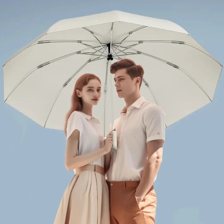 Wind-Resistant Umbrella with Reflective Features