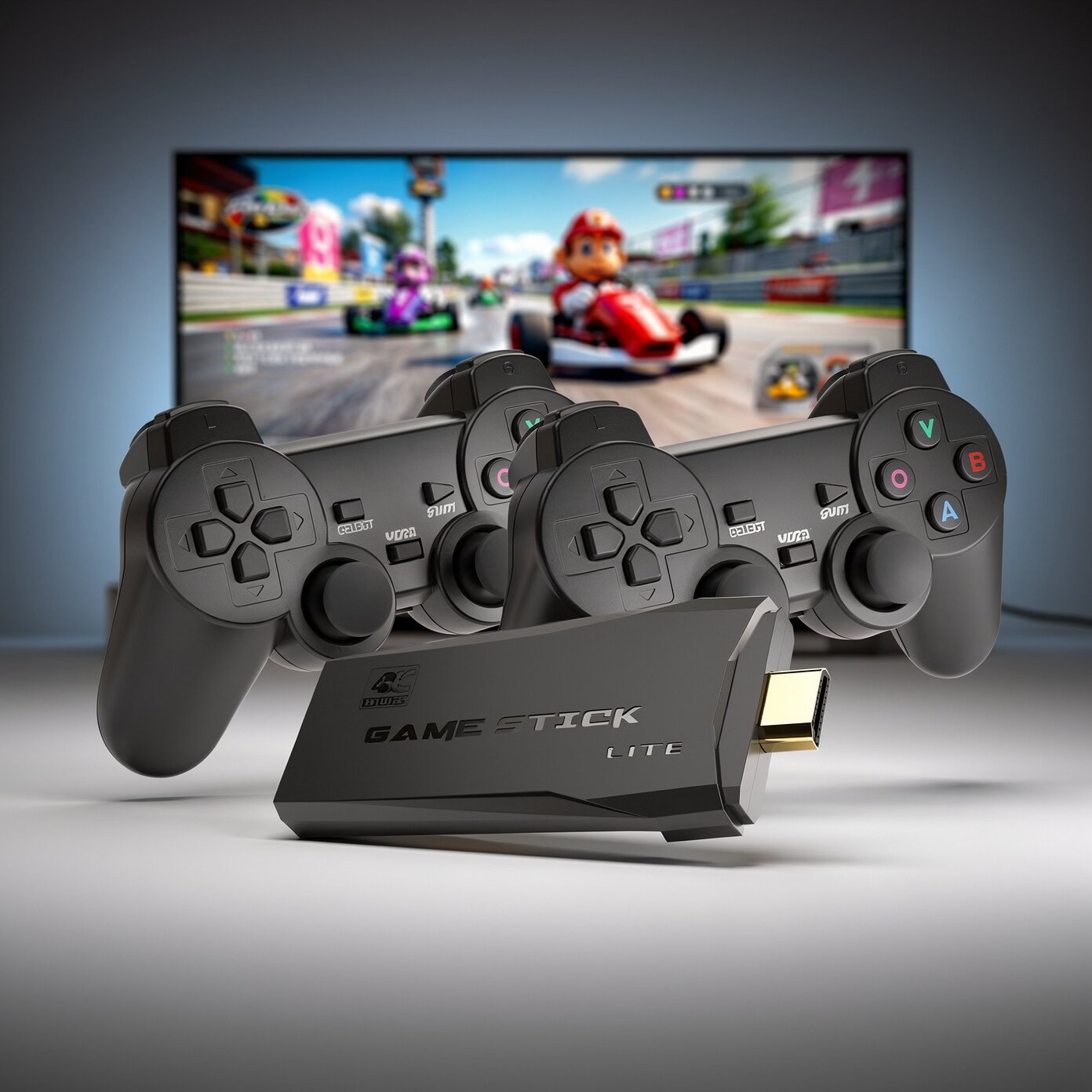 Classic Gaming Console with Dual Wireless Controllers | 4K Experience