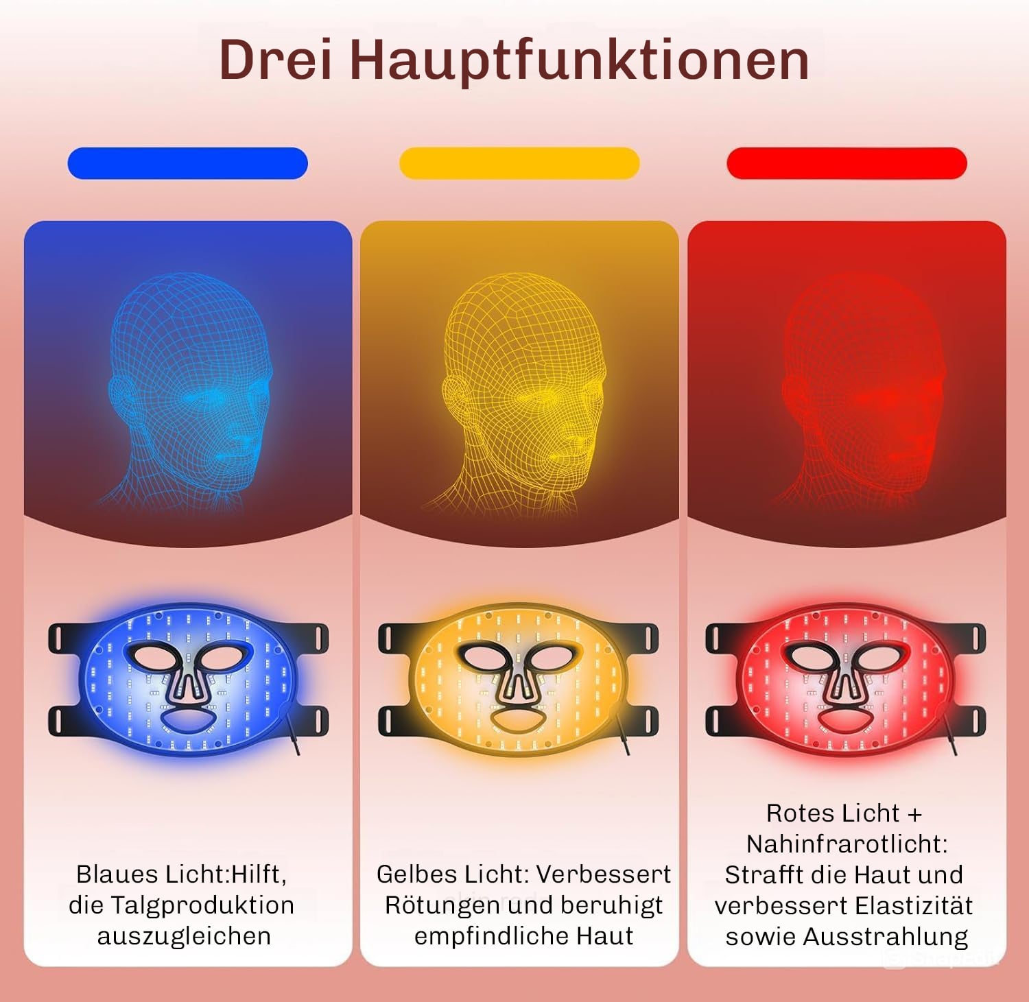 RadiantGlow LED Facial Treatment Mask | Home Light Therapy