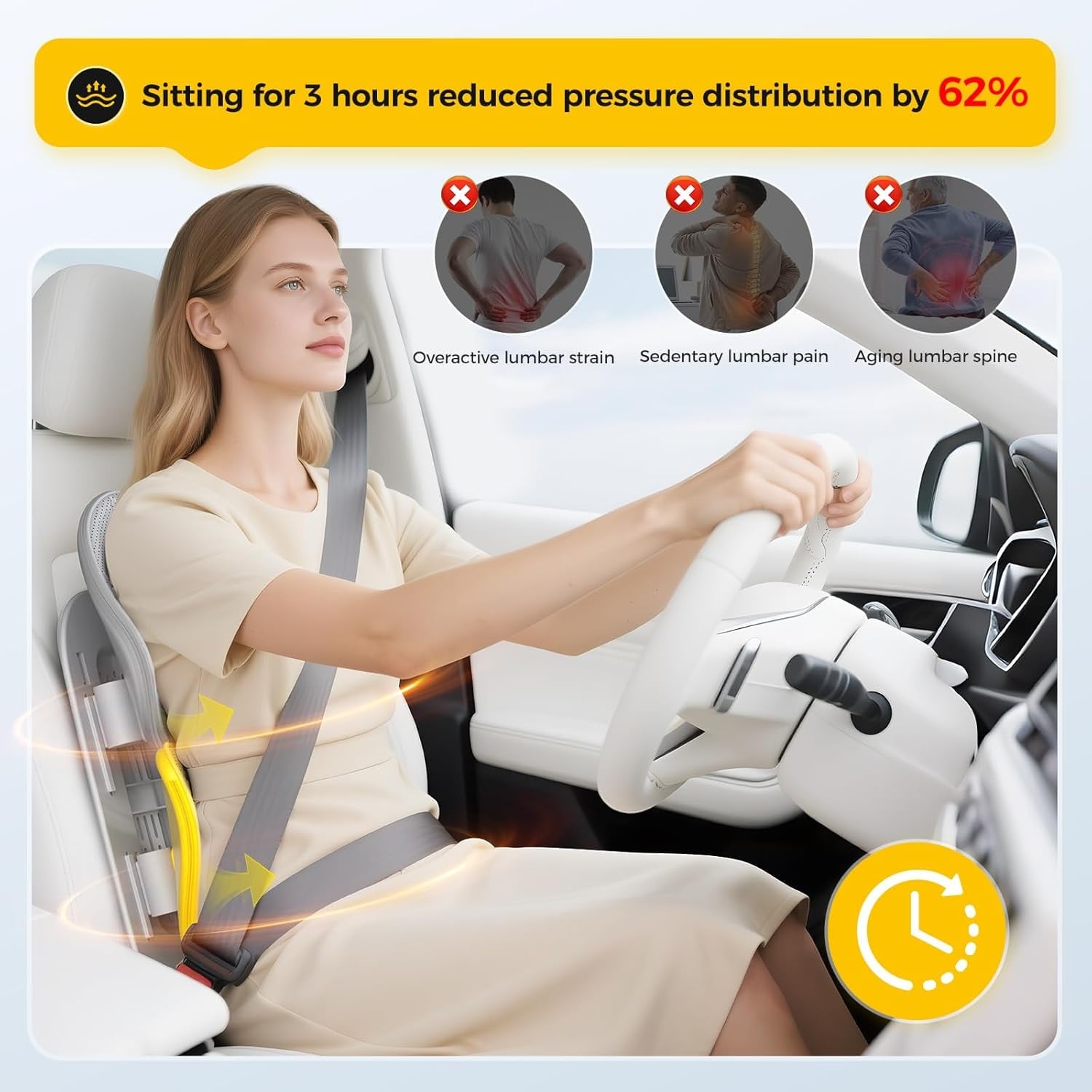Ergonomic Back Support Cushion for Ultimate Comfort