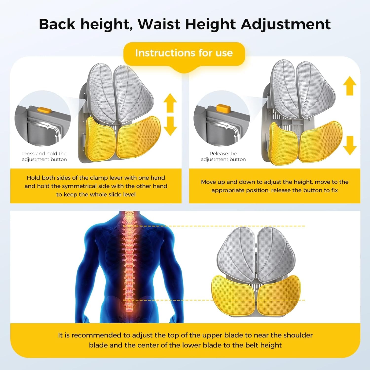 Ergonomic Back Support Cushion for Ultimate Comfort