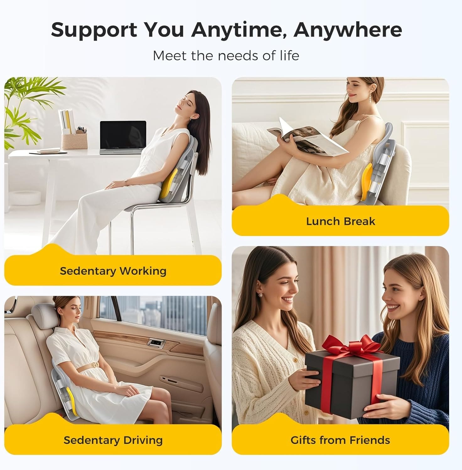 Ergonomic Back Support Cushion for Ultimate Comfort