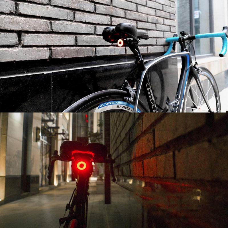 Smart Bicycle Tail Light with 6 Modes & Rechargeable Battery