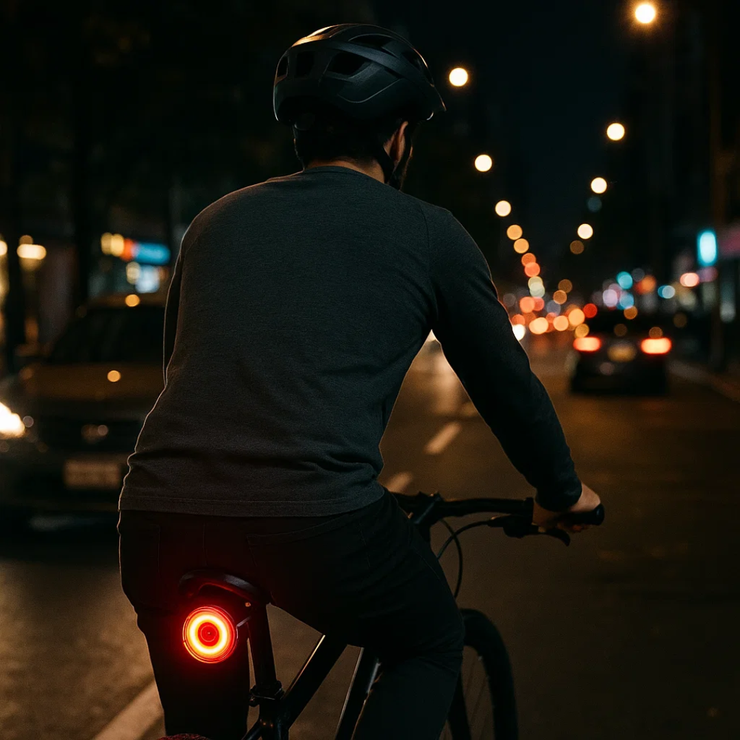 Smart Bicycle Tail Light with 6 Modes & Rechargeable Battery