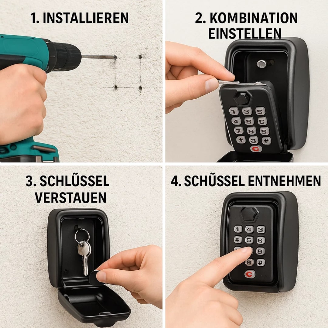 Outdoor Key Vault | Secure Key Storage with Code Lock