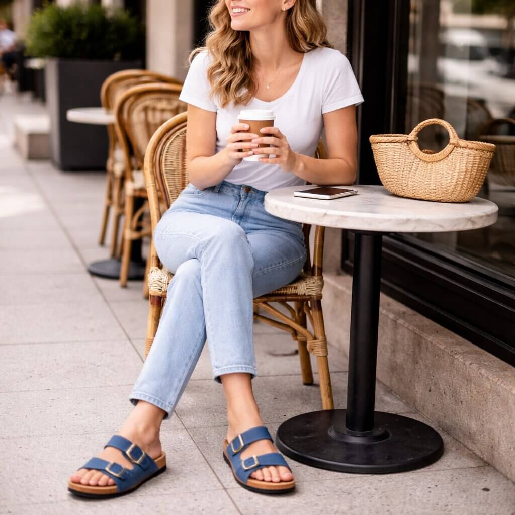 ComfortFit Sandals for Men and Women with Cork Footbed
