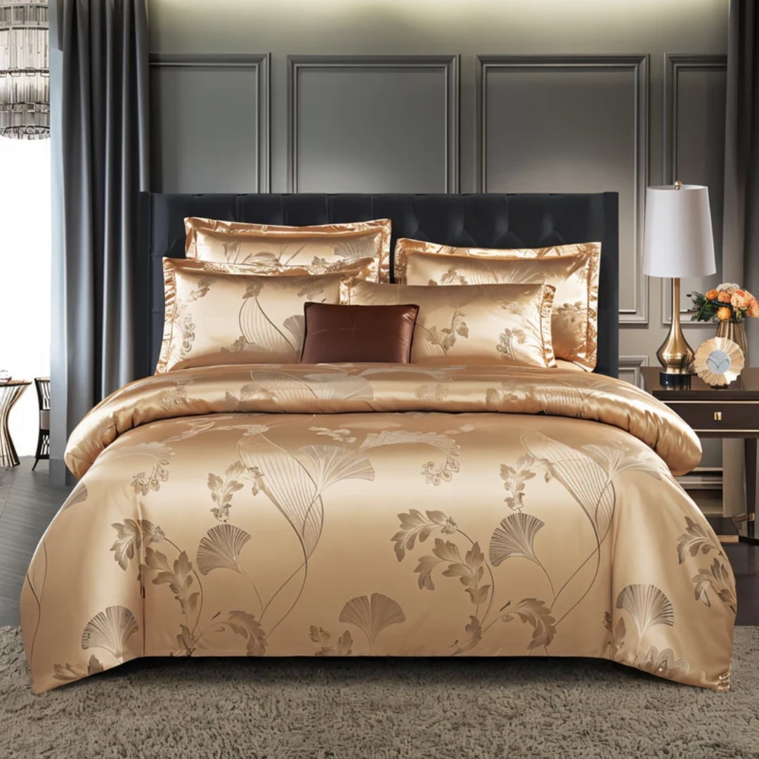 Luxurious Satin Bed Sheet Set with Pillow Covers